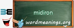 WordMeaning blackboard for midiron